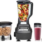 Ninja BL770 Mega Kitchen System, 1500W, 4 Functions for Smoothies, Processing, Dough, Drinks & More, with 72 Blender Pitcher, 64 Processor Bowl, (2) 16-oz. to-Go, Black, with 2 Nutri Cups + Lids