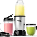 Roll over image to zoom in       8 VIDEOS  Magic Bullet Blender, Small, Silver, 11 Piece Set