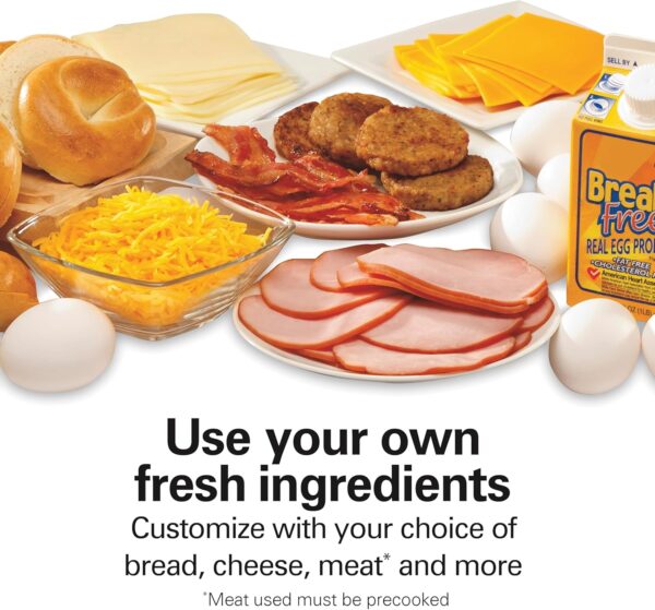 Hamilton Beach Dual Breakfast Sandwich Maker with Timer, Silver (25490A) - Image 4