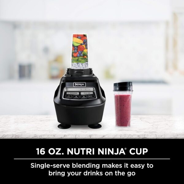 Ninja Blender, Mega Kitchen System, 1500W, 4 Functions for Smoothies, Processing, Dough, Drinks & More, with 72 Blender Pitcher, 64 Processor Bowl, 2 Nutri Cups + Lids, Black, BL770 - Image 4