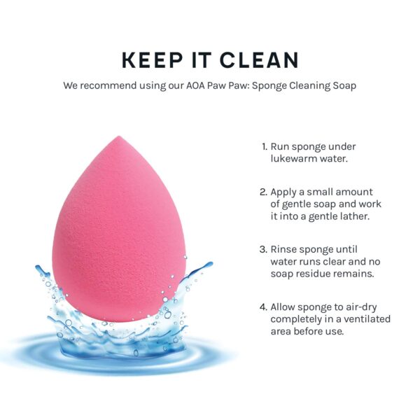AOA Studio Collection makeup Sponge Set Latex Free and High-definition Set of 6 makeup Wonder blender For Powder Cream and Liquid, Super Soft Wonder Beauty Cosmetic - Image 2