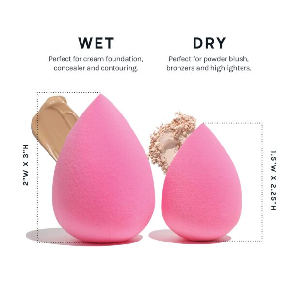 AOA Studio Collection makeup Sponge Set Latex Free and High-definition Set of 6 makeup Wonder blender For Powder Cream and Liquid, Super Soft Wonder Beauty Cosmetic - Image 4