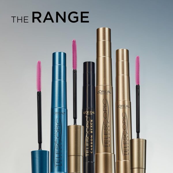 L'Oreal Paris Makeup Telescopic Original Lengthening Mascara, Blackest Black, 0.27 Fl Oz (1 Count) - Image 4